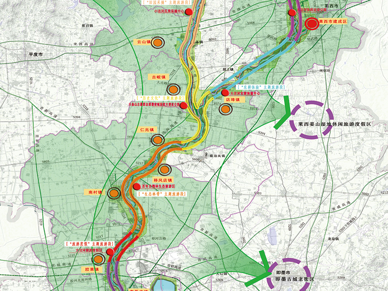 青岛市大沽河生态旅游轴带总体规划